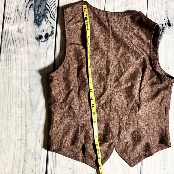 NWT Emery Rose Two Piece/ Brown Vest and Pants Set Size L - Picture 9 of 16